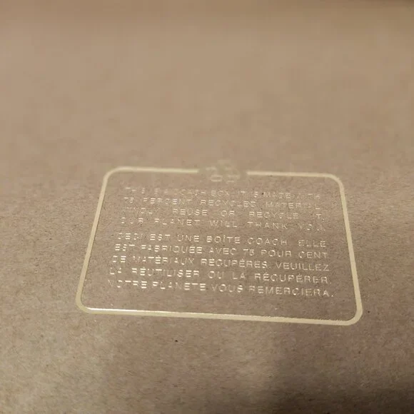 COACH Dog Pet Collar Large New Boxed KHAKI SADDLE CH154 20” - Picture 8 of 10